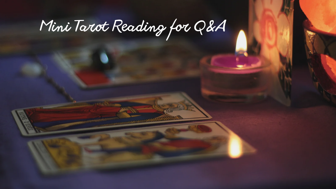 Tarot with a candle